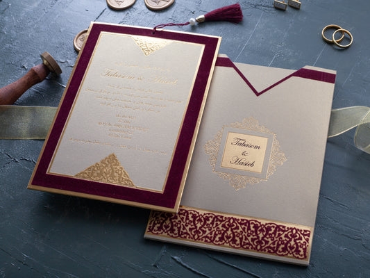 Anant Ambani style Wedding Invitation