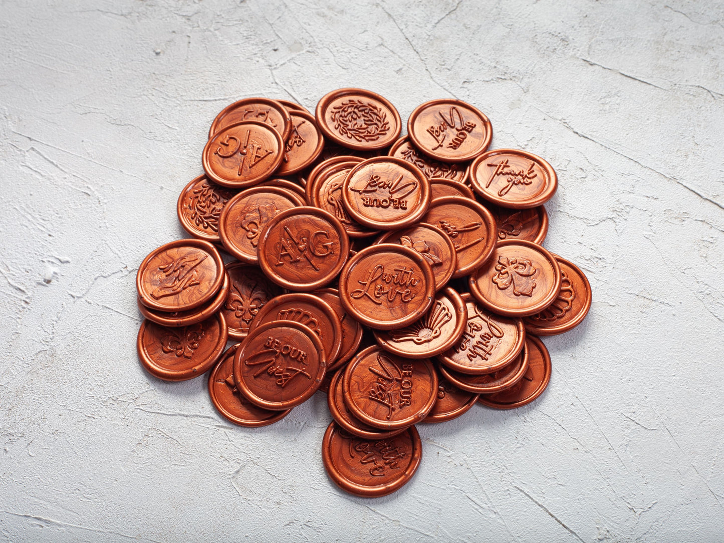 Copper personalized wax seal
