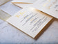 Ivory Wedding Invitation, Gold Foil on Ivory Paper, Ivory Wedding Invites