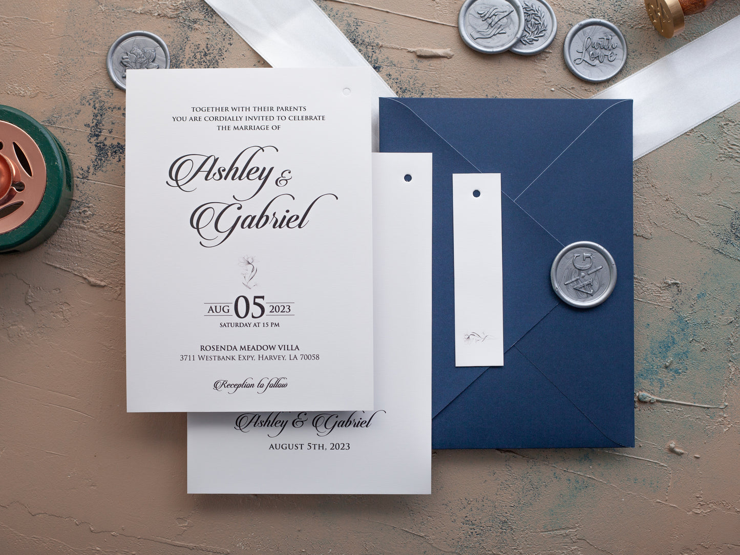 Personalized wedding invitation