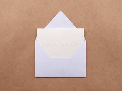 Embossed SENDING YOU LOVE! Love Card