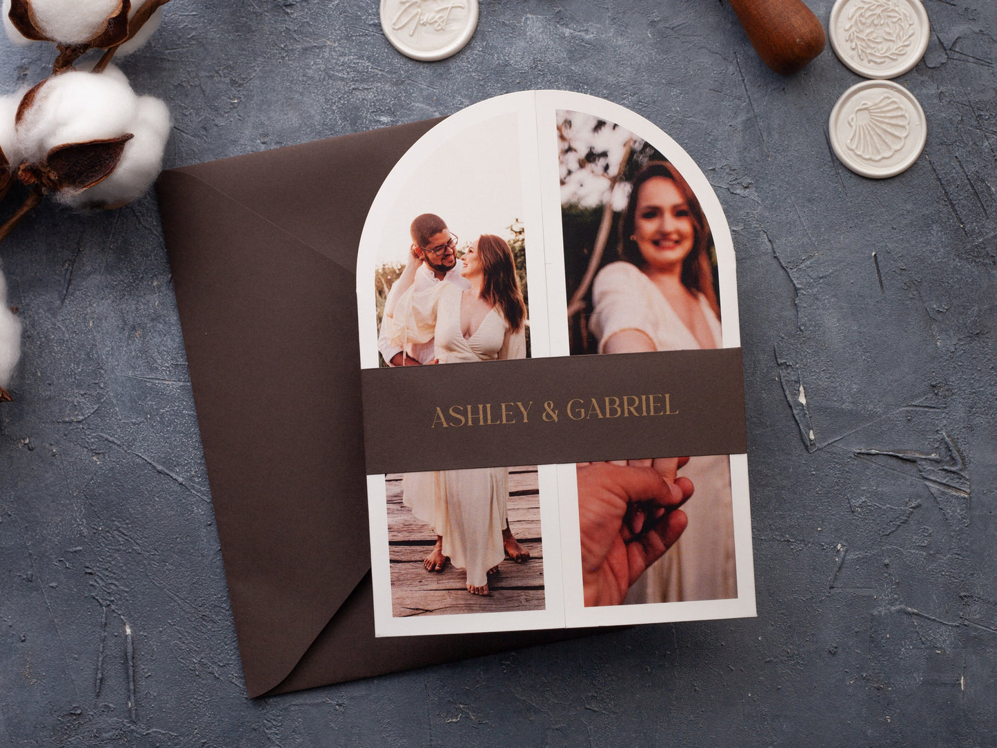 Arch shaped save the date